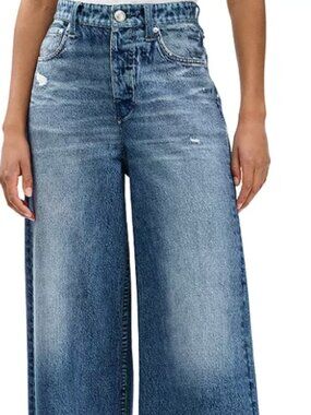 Rag & Bone Sofie High Rise Ankle Length Cotton Terry Sweatpant Jeans